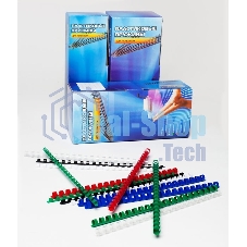 Пружины для переплета пластиковые Office Kit d=10 мм 51-70 лист A4 белый (100 шт) BP2021