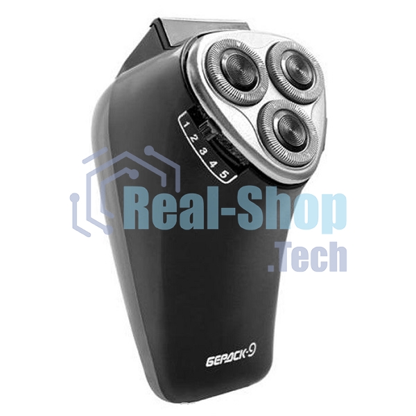 Электробритва Бердск 9 черный/стальной