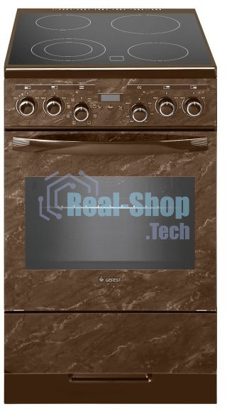 Плита электрическая Gefest ЭП Н Д 5560-03 0054 коричневый, конфорок 4 шт, духовка 55 л, 50 см x 85 см x 58.5 см