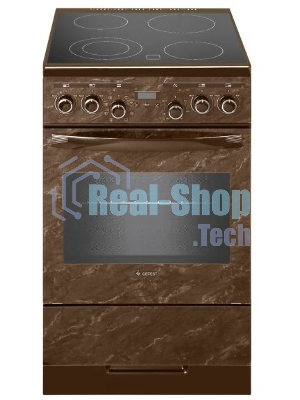 Плита электрическая Gefest ЭП Н Д 5560-03 0054 коричневый, конфорок 4 шт, духовка 55 л, 50 см x 85 см x 58.5 см