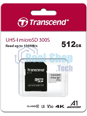 Флеш карта 512Gb microSD w/adapter UHS-I U3 A1