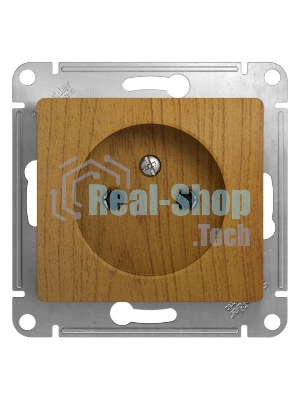 Механизм розетки 1-м СП Glossa 16А IP20 без заземл. дер. дуб SchE GSL000541