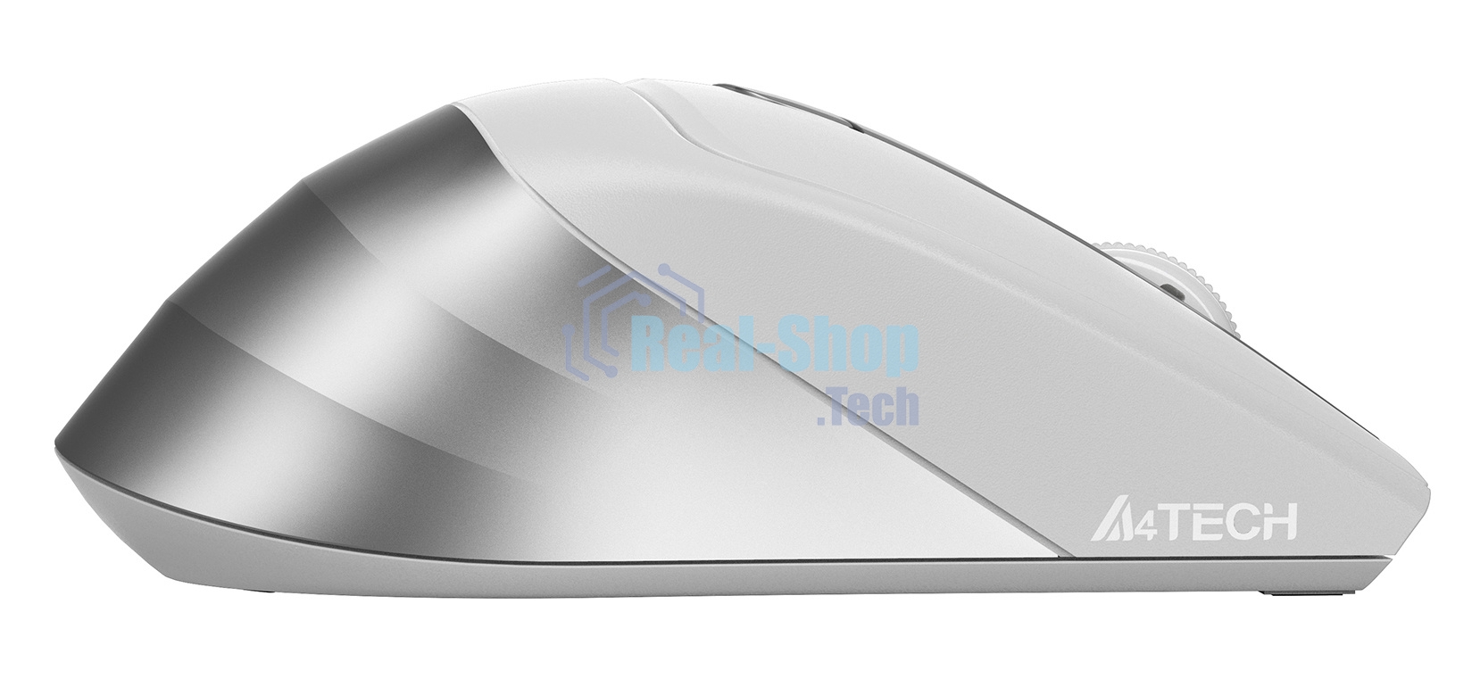 Мышь беспроводная A4Tech Fstyler FG35 серебристый/белый, 2000 dpi, радиоканал, USB, кнопки - 6