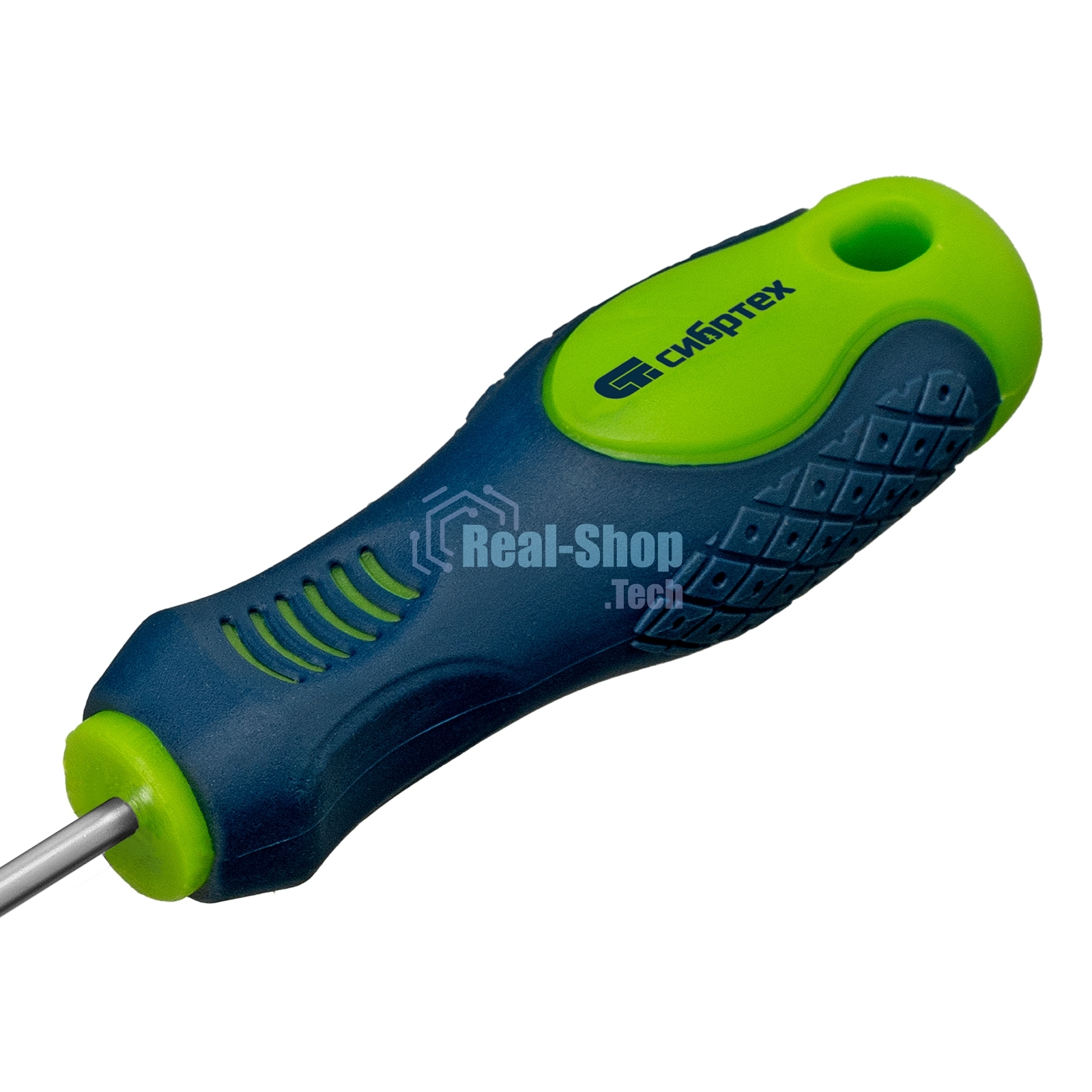 Отвертка Сибртех, SL3,0 х 100 мм, CrV, 2-х компонентная рукоятка