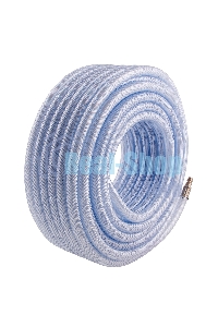 Шланг пневматический ПВХ, 10x16мм, 18 бар, армированный, прозрач., быстросъем, 30м Stels