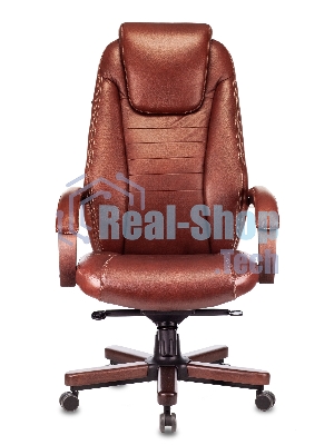 Кресло Бюрократ T-9923WALNUT Leather Eichel светло-коричневый, кожа