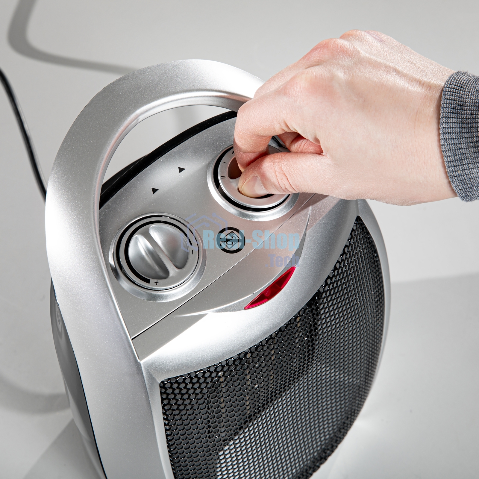 Тепловентилятор MTX FHC-1500, серый, 750/1500 Вт, 15 м2, термостат