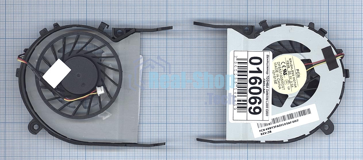Вентилятор (кулер) для ноутбука Toshiba Satellite C800 L800 M800 VER-2