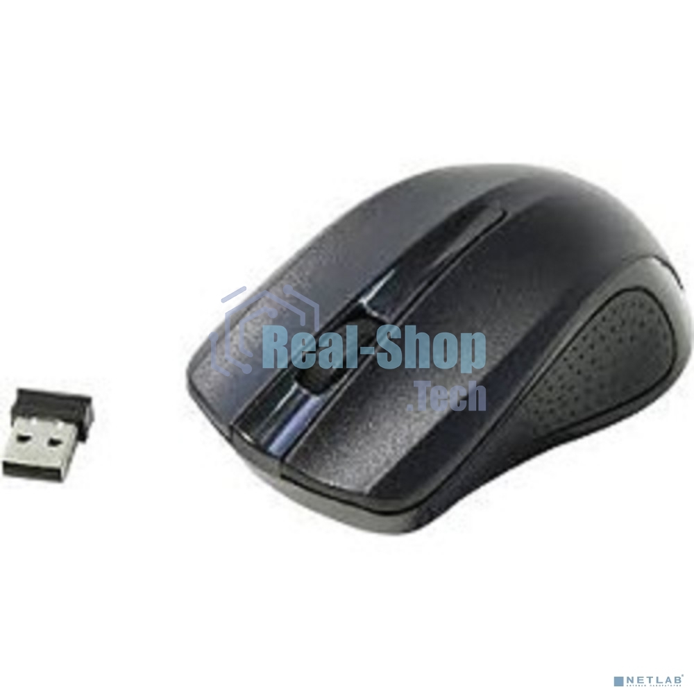 Мышь беспроводная Oklick 485MW черный, 1200 dpi, радиоканал, USB, кнопки - 3