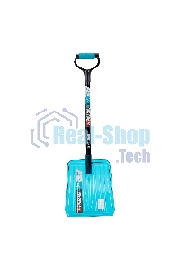 Лопата для уборки снега, поликарбонат, 260х310х870 мм, стальной черенок, LUXE Palisad