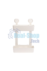 Полка двухъярусная настенная HALSA HLS-F-110W на вакуумной присоске