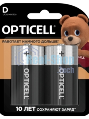 Батарея Opticell Basic LR20 D (2шт) блистер (6051005)