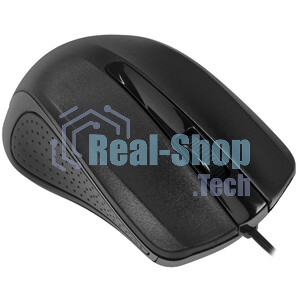 Мышь проводная Oklick 225M черный, 1200 dpi, USB, кнопки - 3