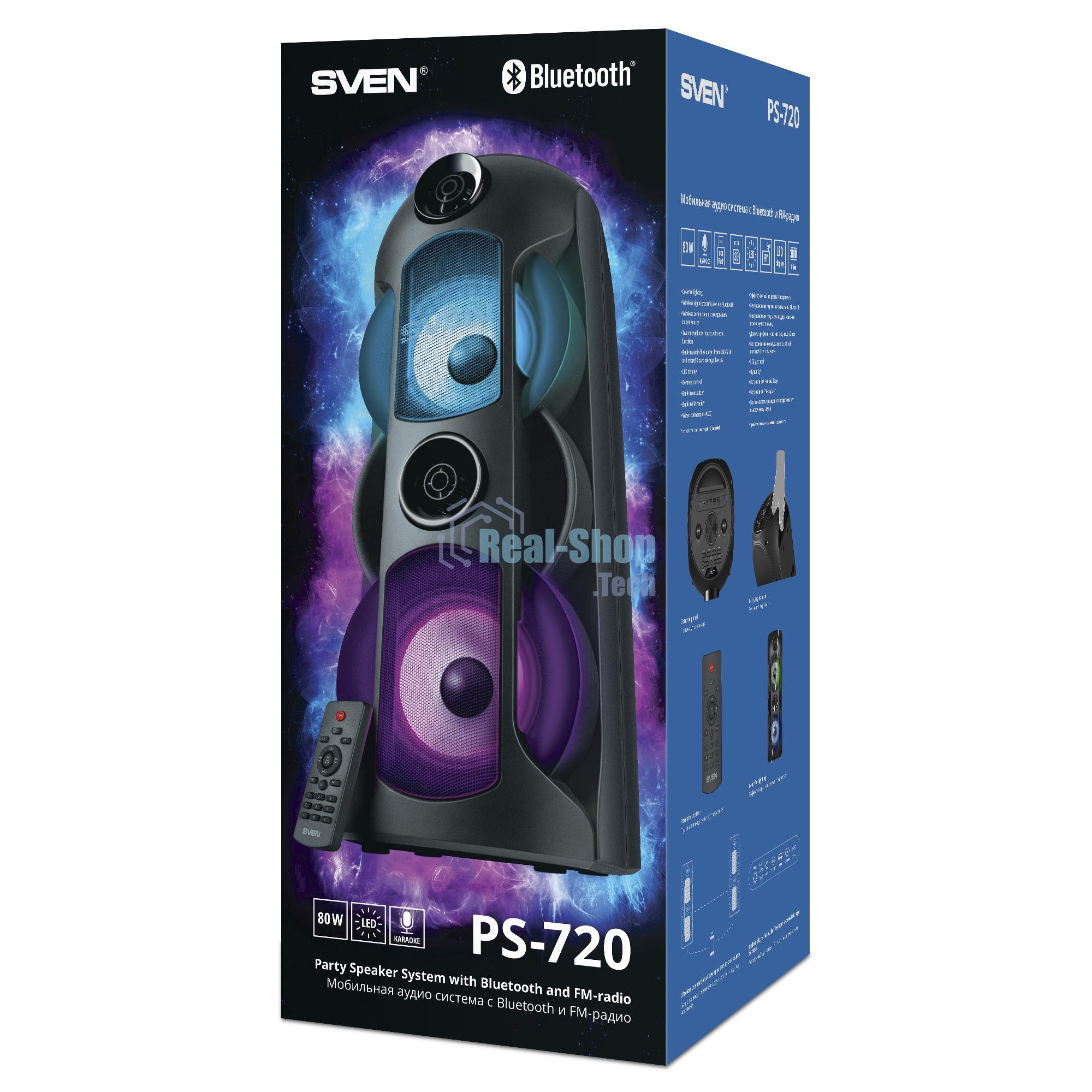 Мобильные колонки SVEN PS-720 2.0 черные