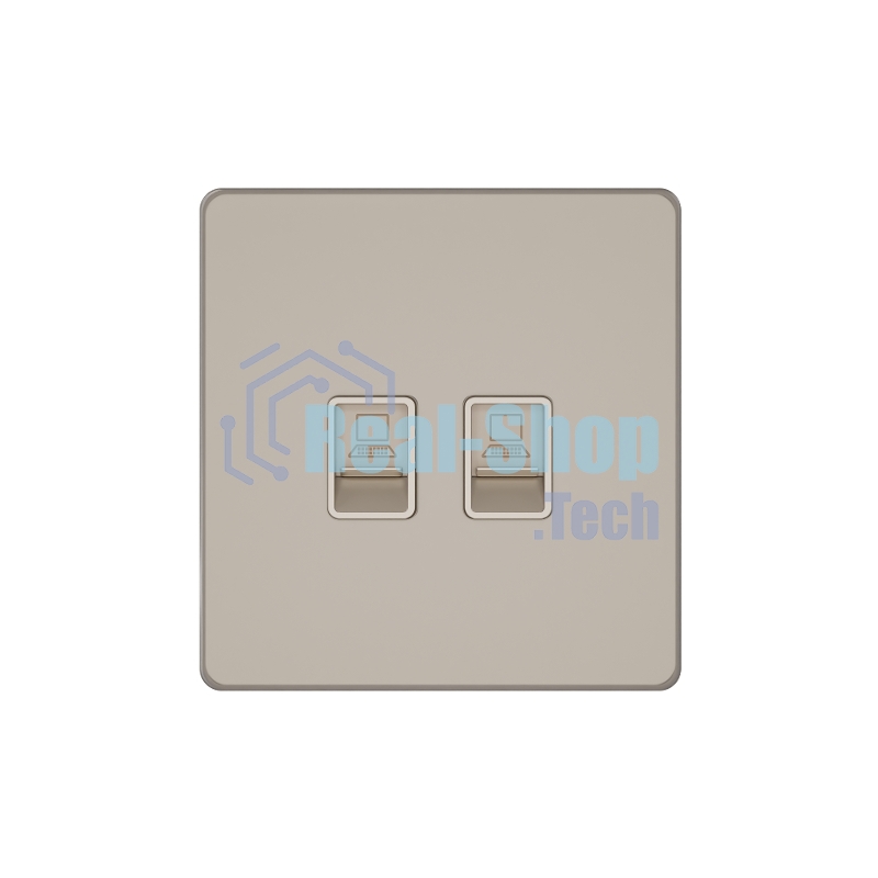Systeme Electric Systeme Infinity Песчаный берег Розетка информационная RJ-45 кат.5e 2-я