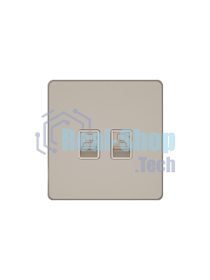 Systeme Electric Systeme Infinity Песчаный берег Розетка информационная RJ-45 кат.5e 2-я
