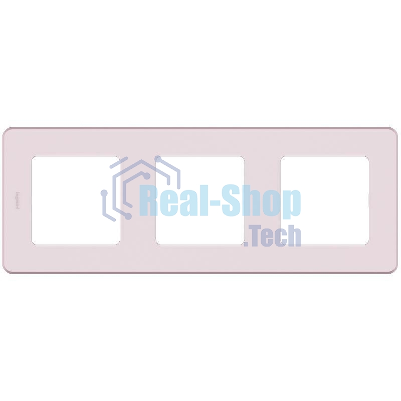 Рамка 3 поста розовый Inspiria