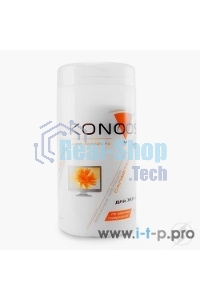 Чистящие средства Konoos KBF-100 Салфетки для ЖК-экранов в банке, 100 шт.