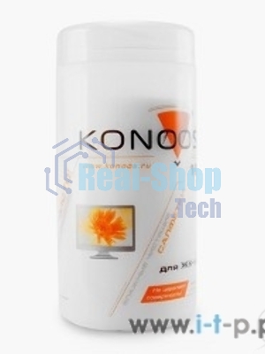 Чистящие средства Konoos KBF-100 Салфетки для ЖК-экранов в банке, 100 шт.