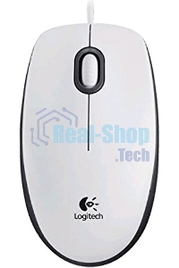 Мышь проводная Logitech M100 белый, 1000 dpi, USB, кнопки - 3