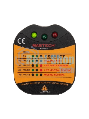 Тестер розеток MS6860D MASTECH
