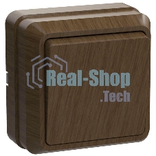 Выключатель 1-кл. ОП ОКТАВА 10А IP20 дуб ИЭК EVO10-K04-10-DC