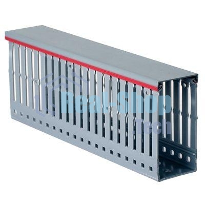 Короб перфорированный DKC 00108RL RL12 60x60 в комплекте с крышкой, серый (цена за 1 метр)