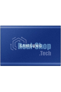 Внешний SSD Samsung T7, 2TB, USB 3.2 Gen 2 Type-C, R/W 1050/1000, синий