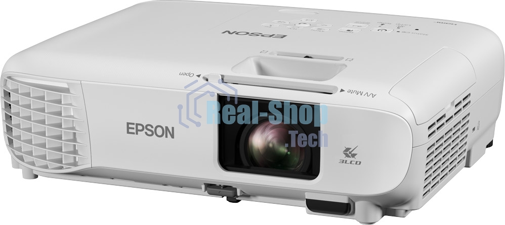 Проектор Epson EB-FH06 белый (LCD, 1920×1080, 3500Lm, 16000:1, 2.7 kg) (V11H974040)