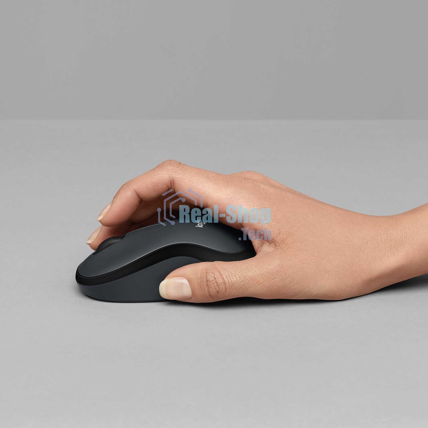 Мышь беспроводная Logitech M220 SILENT черный/серый, 1000 dpi, радиоканал, USB, кнопки - 3