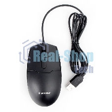 Мышь проводная Gembird MOP-425 черный, 1000 dpi, USB, кнопки - 3