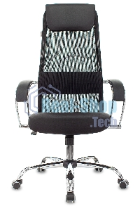 Кресло руководителя Бюрократ CH-607SL TW-01 Neo Black черный, сетка/ткань с подголов. на колес. металл хром