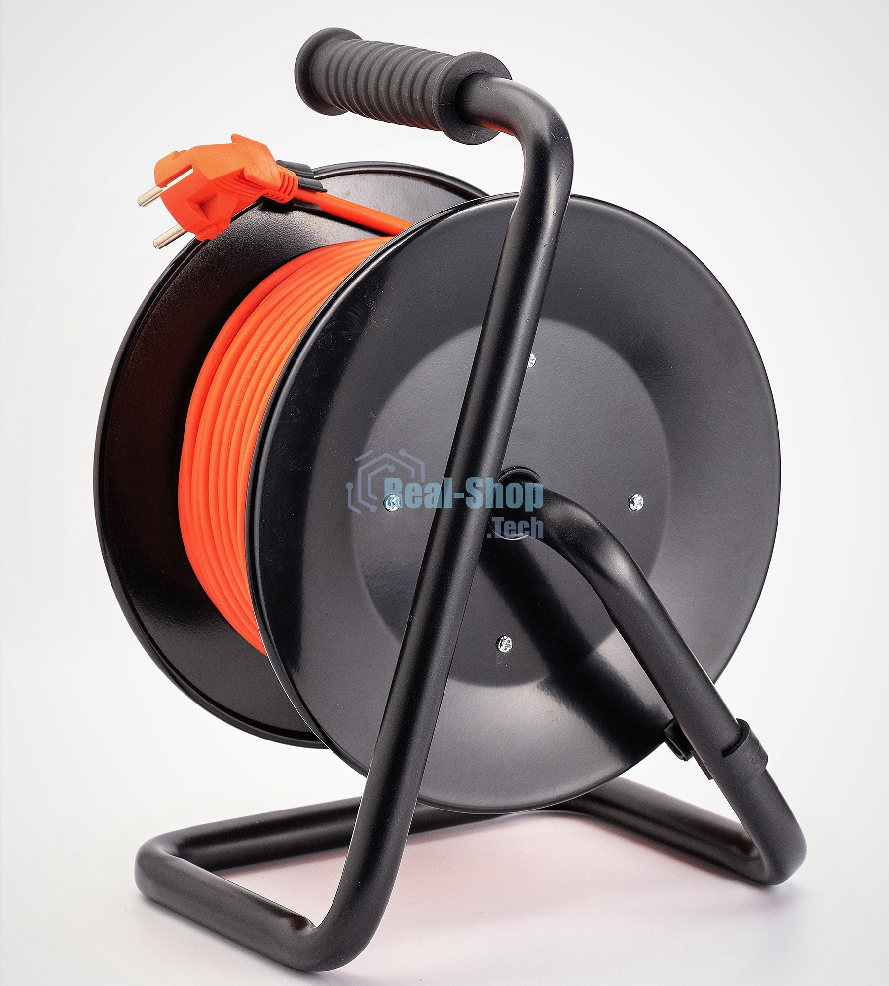 Удлинитель силовой Starwind ST-PSR4.40/G-20 4x4.0кв.мм 4розет. 40м ПВС 20A катушка темно-серый