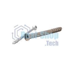 Дюбель-гвоздь Kranz потайной бортик, полипропилен 6х60 пакет (100 шт/уп)