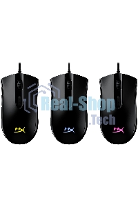 Мышь проводная HyperX Pulsfire Core черный, 6200 dpi, USB, кнопки - 7