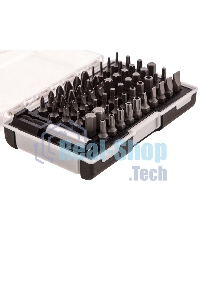 Набор бит Matrix с магнитным держателем, CrV, 61шт