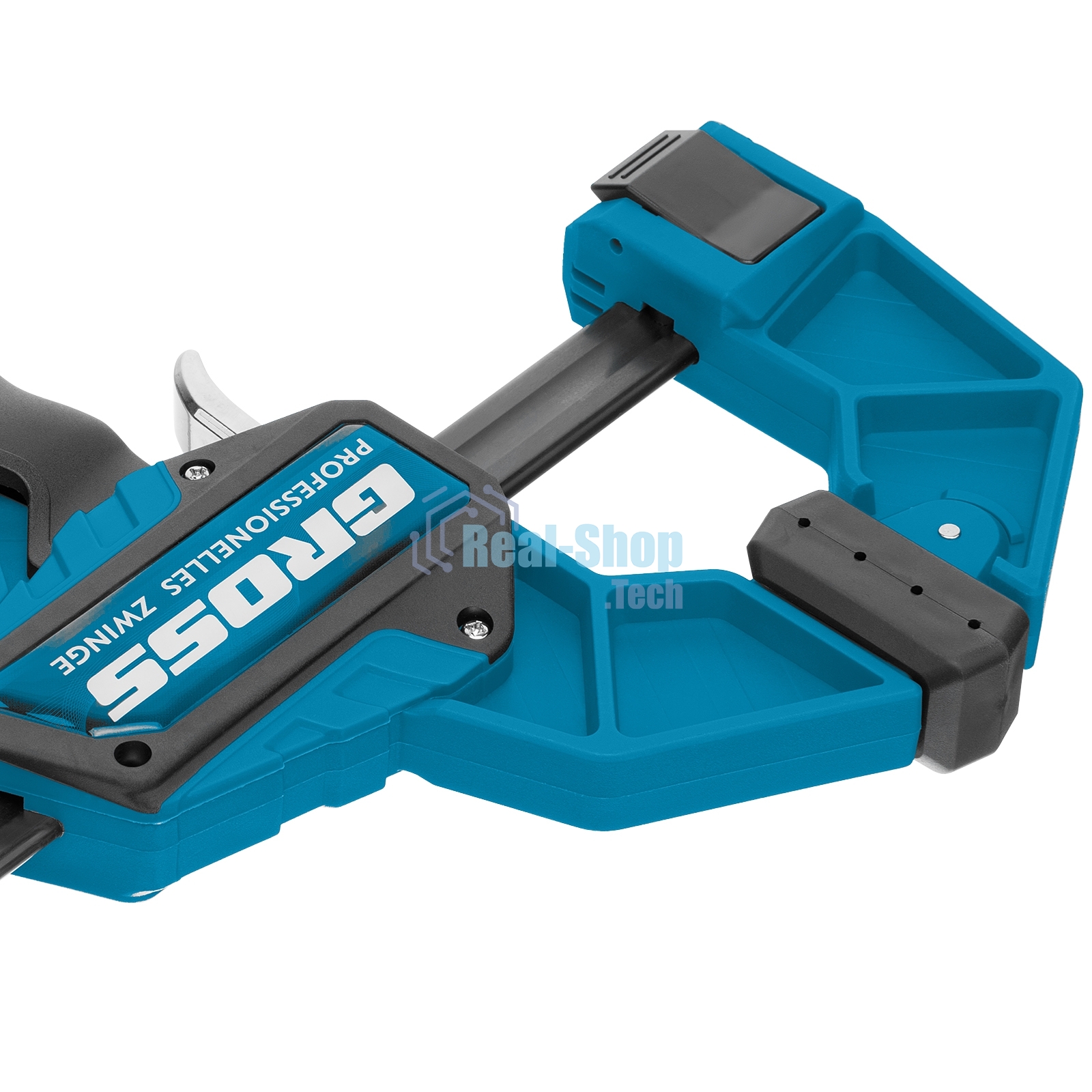 Струбцина реечная Gross быстрозажимная, пистолетного типа, пошаг. механизм, пластиковый корпус,150 мм