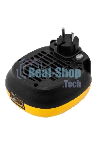 Тепловентилятор керамический Denzel DTFC-700 портативный, черный/желтый, 700 Вт, 10 м2, цифровой термостат