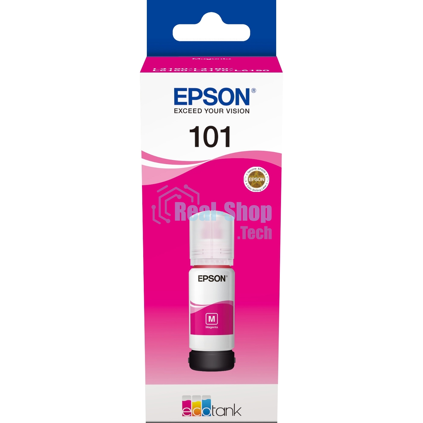 Чернила Epson L101 C13T03V34A пурпурный (70 мл) для Epson L4150/L4160/L6160/L6170/L6190
