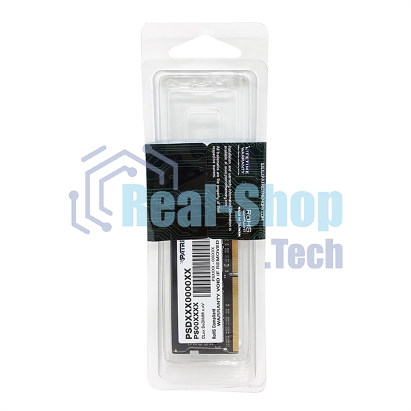 Оперативная память Patriot Signature, DDR4, 8GB (1x8 GB), 3200 MHz, CL22, SO-DIMM