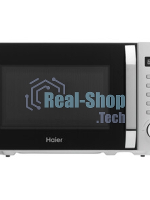 Микроволновая печь Haier HMB-DM208SA серебристый/черный, 20 л, 800 Вт, переключатели - кнопки, поворотный механизм