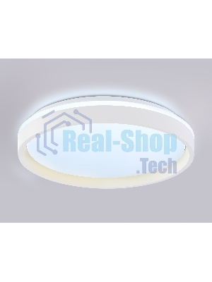 Светодиодный светильник RGB Ambrella light FZ607 WH/GD белый/золото IP20 66W 3000K-6500K+RGB D490*85 (ПДУ ИК)