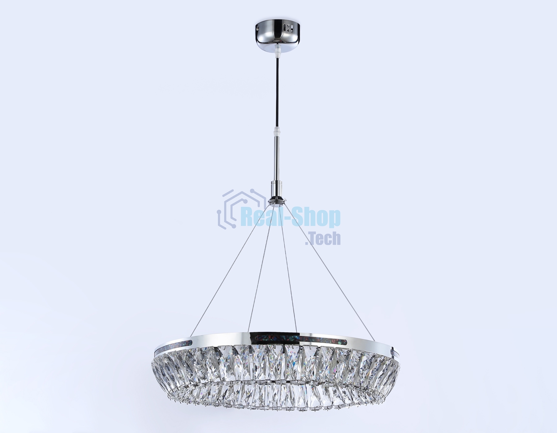 Светильник Ambrella light TR5022 CH/CL хром/прозрачный 3000K/4200K/6400K 47W D500*540 (Без ПДУ)