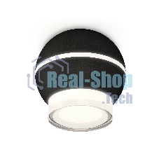 Светильник Ambrella Light XS1102042 SBK/FR/CL черный песок/белый матовый/прозрачный MR16 GU5.3 LED 3W 4200K (C1102, N7160)