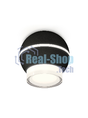 Светильник Ambrella Light XS1102042 SBK/FR/CL черный песок/белый матовый/прозрачный MR16 GU5.3 LED 3W 4200K (C1102, N7160)