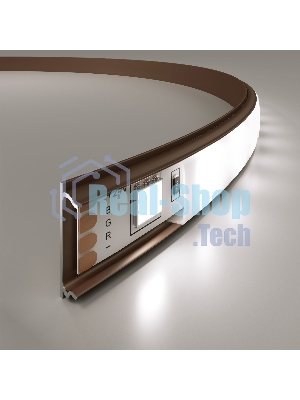 Гибкий алюминиевый профиль латунь/белый для LED ленты (под ленту до 10mm) LL-2-ALP012