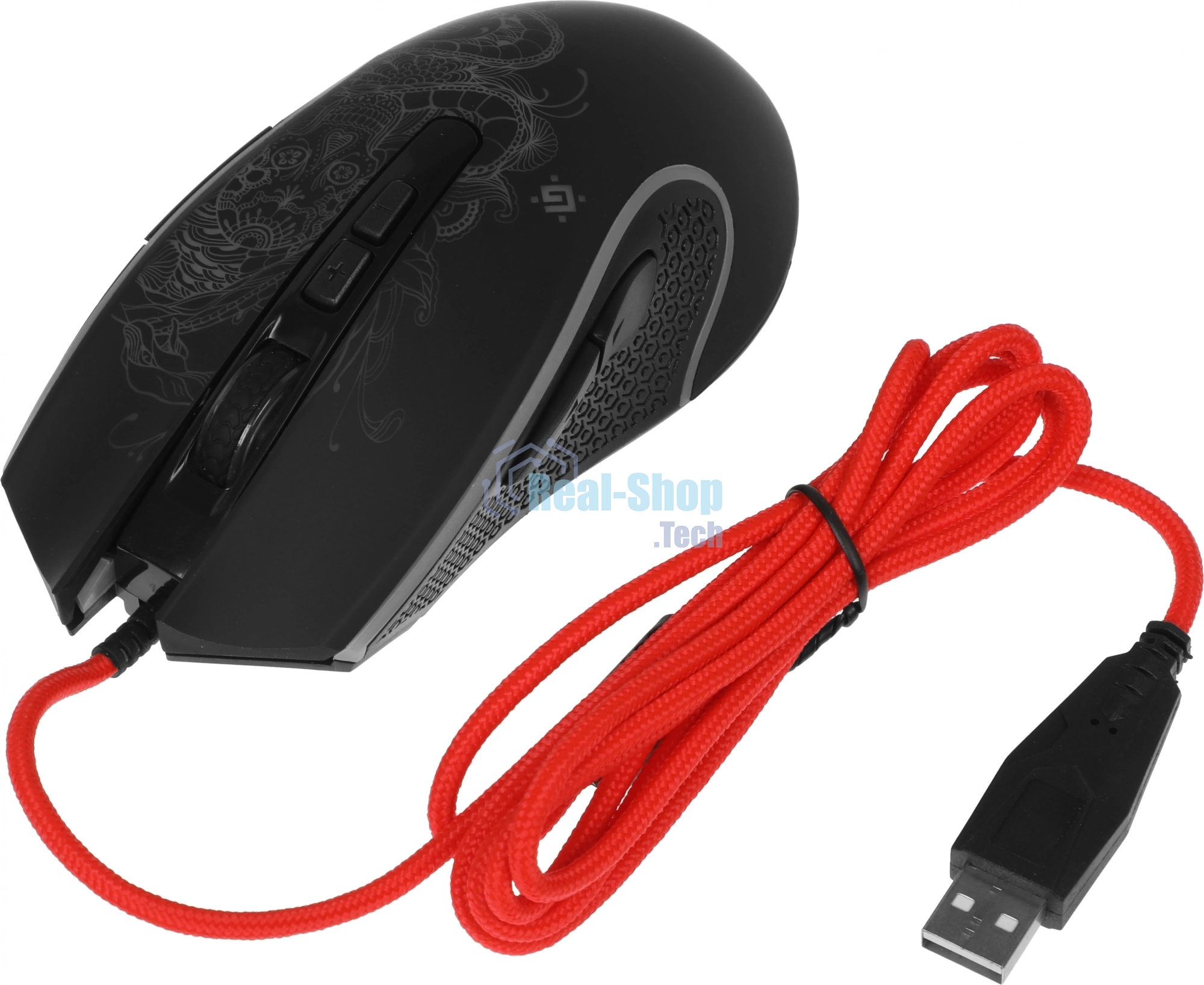 Мышь проводная Defender Venom GM-640L черный, 3200 dpi, USB, кнопки - 8