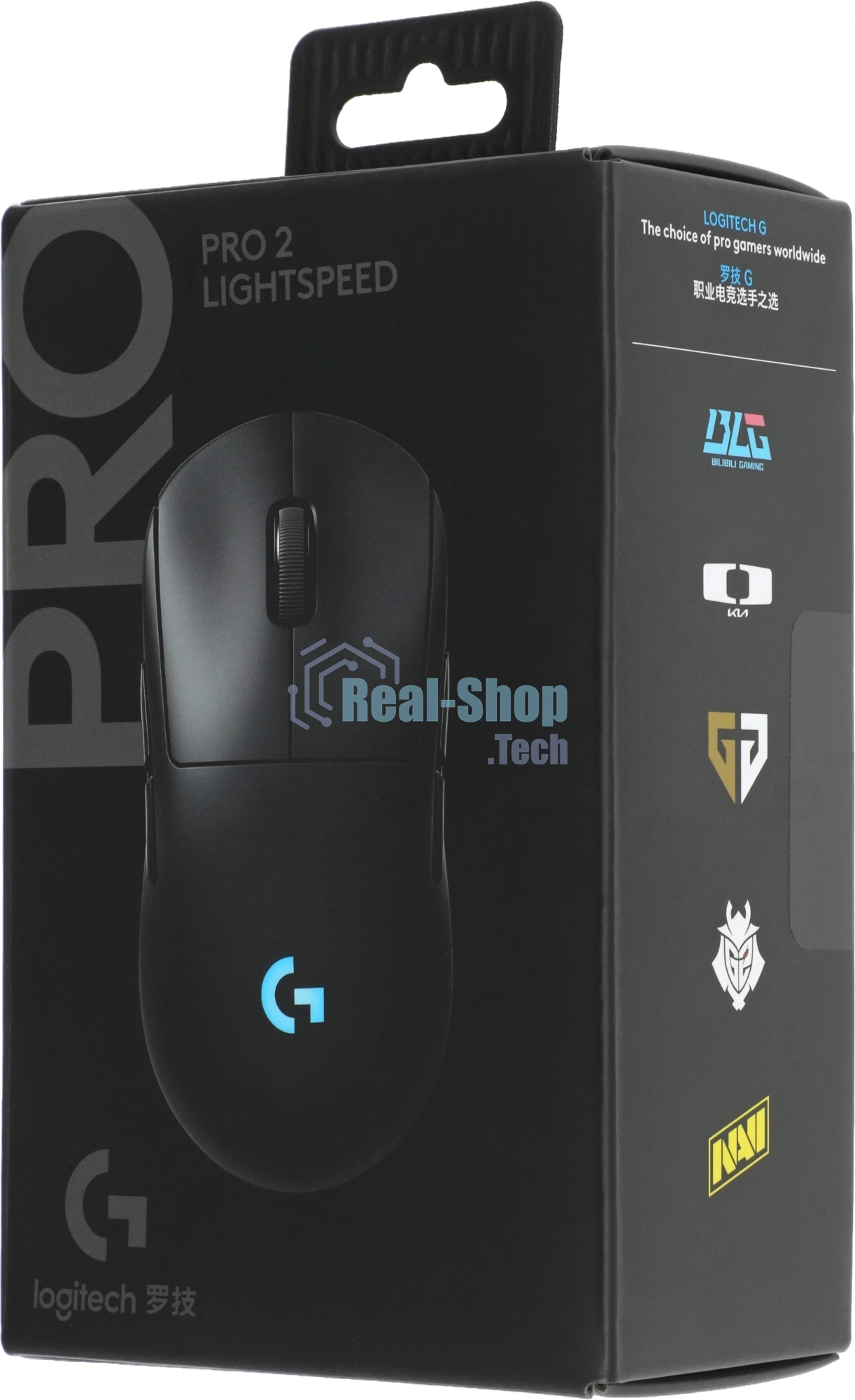 Мышь беспроводная Logitech G PRO 2 LIGHTSPEED черный, 32000 dpi, радиоканал, USB, кнопки - 8