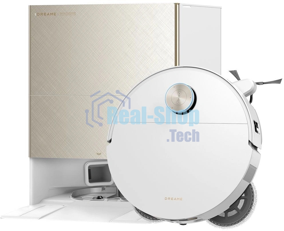 Робот-пылесос Dreame X60 Ultra Complete белый, 6400 мAч Li-Ion, уборка влажная/сухая, пылесборник контейнер 0.23 л