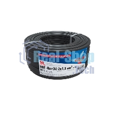 Кабель силовой медный Rexant ВВГ-Пнг(А) 2x1,5 мм², 50 м, ГОСТ 31996-2012, ТУ 16-705.499-2010